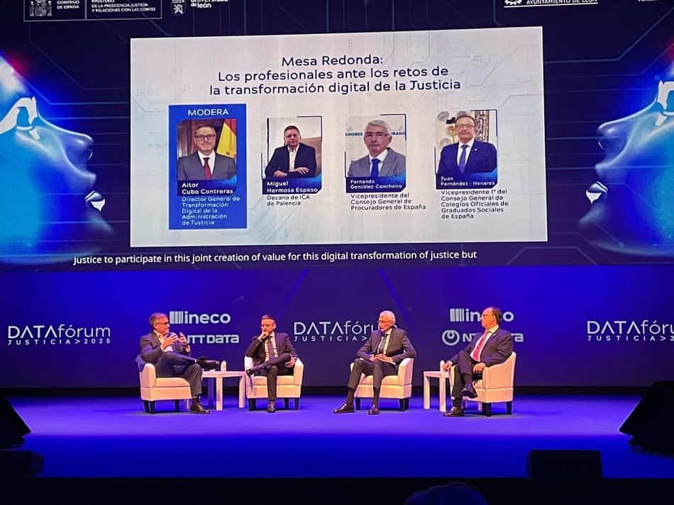 Imagen del artículo Fernando González-Concheiro Álvarez destaca el papel de la procura en la transformación digital de la Justicia en el DATAfórum 2025 sobre Madrid