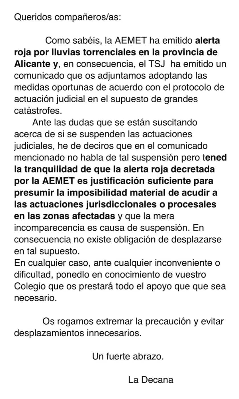 Imagen del artículo Alicante: alerta roja meteorológica sobre Madrid